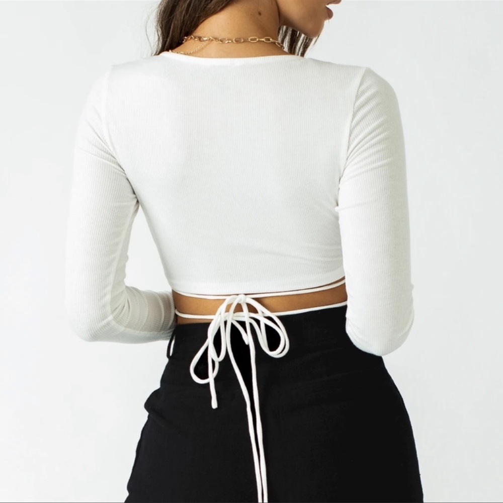 NWT Princess Polly Bennie White Top - Size 2 - Picture 3 of 11